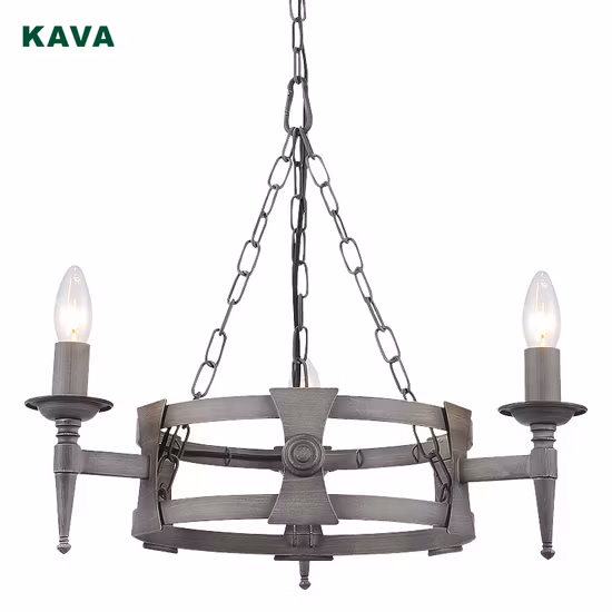American Style UL ETL CB CE Vintage Iron Candleholder Chandelier