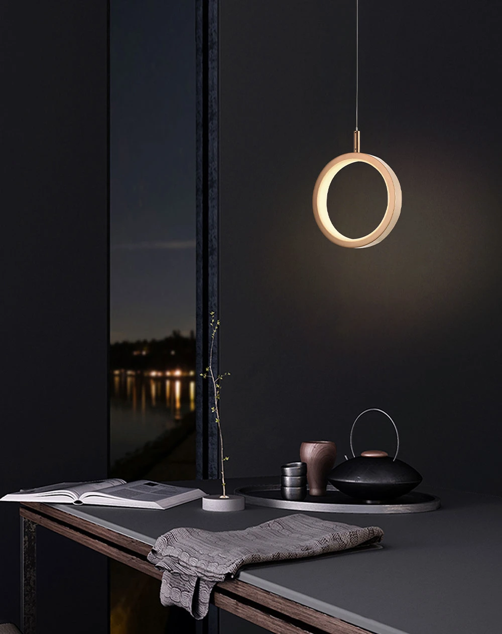 Modern Lighting, Bedroom, Kitchen Chandelier, Ring LED Lights, Round Lights, Living Room