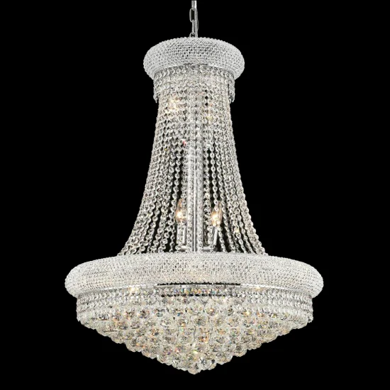 Tamanho de jantar Suspensão Lustre LED Luxo Império Francês Ouro Cristal Lustre Iluminação Moderna Cristal Pendurado Luz