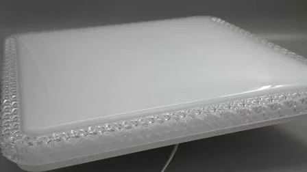 Luminárias de teto de cristal estilo elegante com iluminação de quarto de cozinha de cristal tipo quadrado