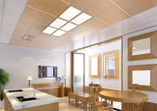 Acrílico de alumínio de fábrica 60 * 60, 600 * 600 595 * 595, 2FT * 2FT, 2 * 4 LED Square Rectangle Lighting Slim Recessed Surface LED Panel Light Lâmpada LED LED Lights para teto