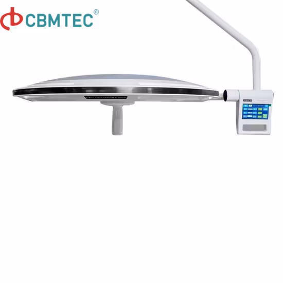 Luminária cirúrgica sem sombra de LED montada no teto para sala externa