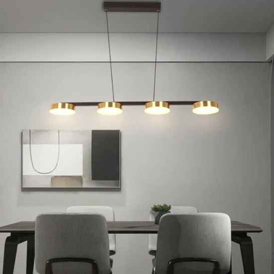 Luminária suspensa decorativa de teto para casa moderna simples de cobre Masivel